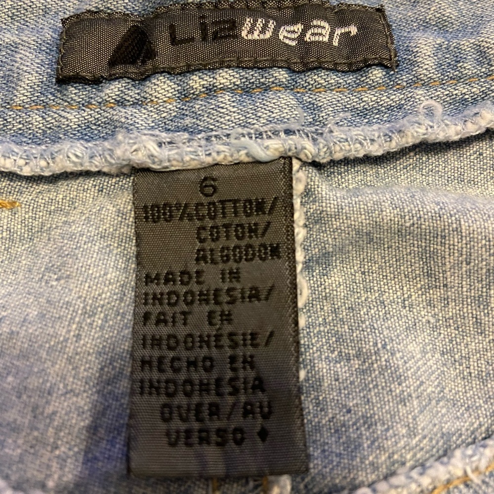 Liz 90’s vintage blue Jean skirt EUC - Picture 8 of 8
